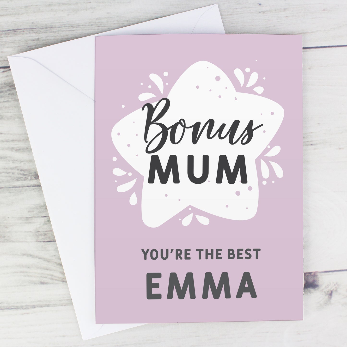 Personalised To My Bonus Mum Card