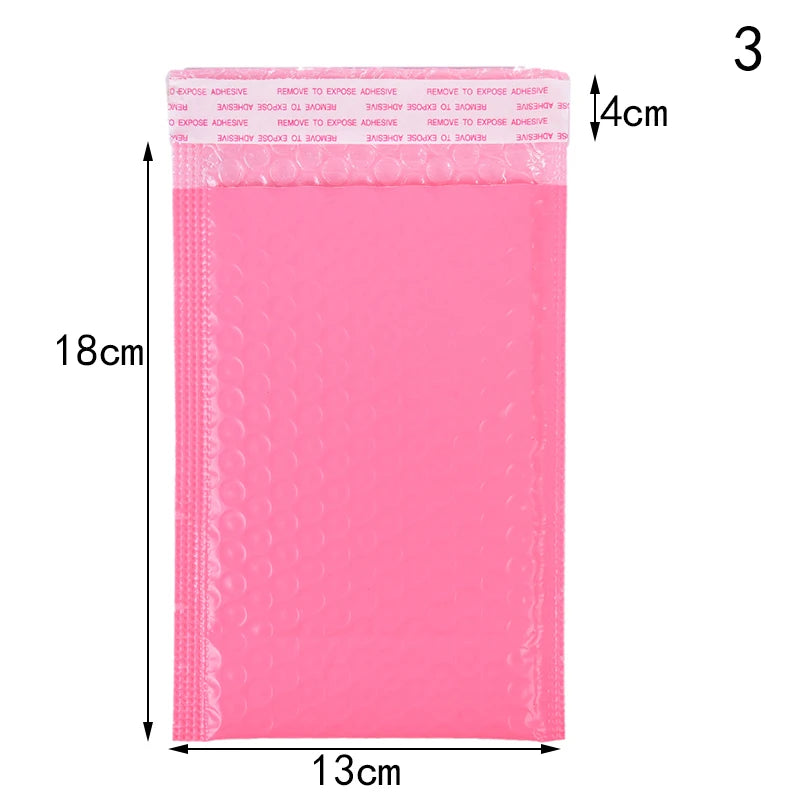 10pcs /Lot pink Paper Bubble Padded Mailers Envelopes Gift Bag Bubble Mailing Envelope Bag Packaging Shipping Bags Mailer Bags