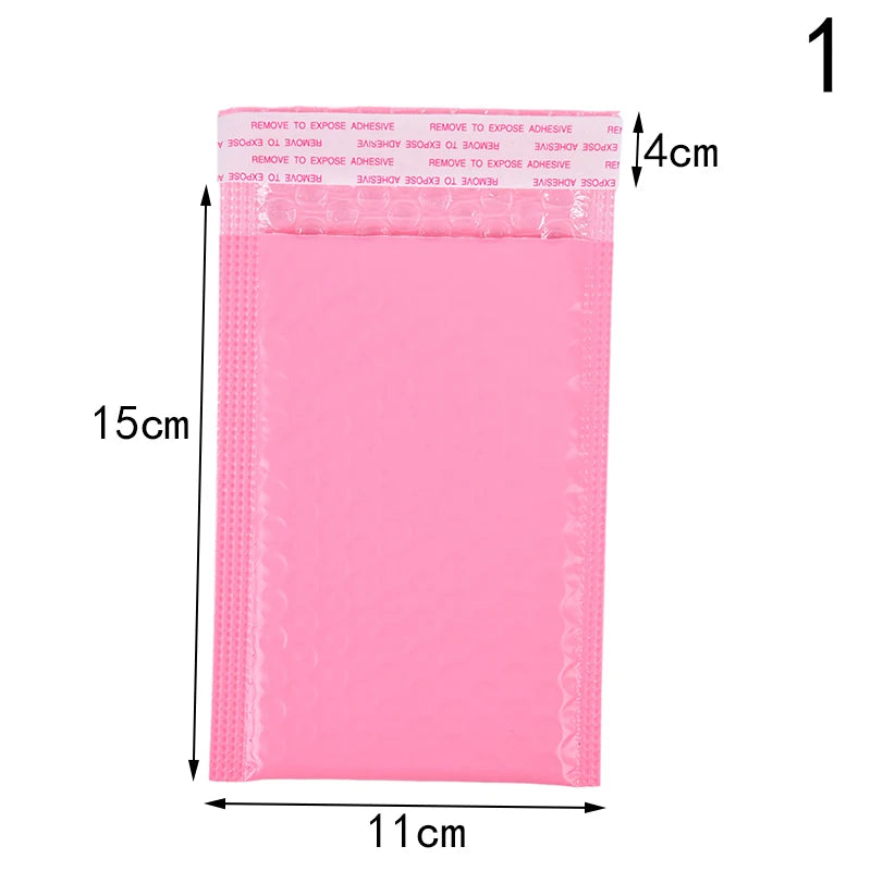 10pcs /Lot pink Paper Bubble Padded Mailers Envelopes Gift Bag Bubble Mailing Envelope Bag Packaging Shipping Bags Mailer Bags