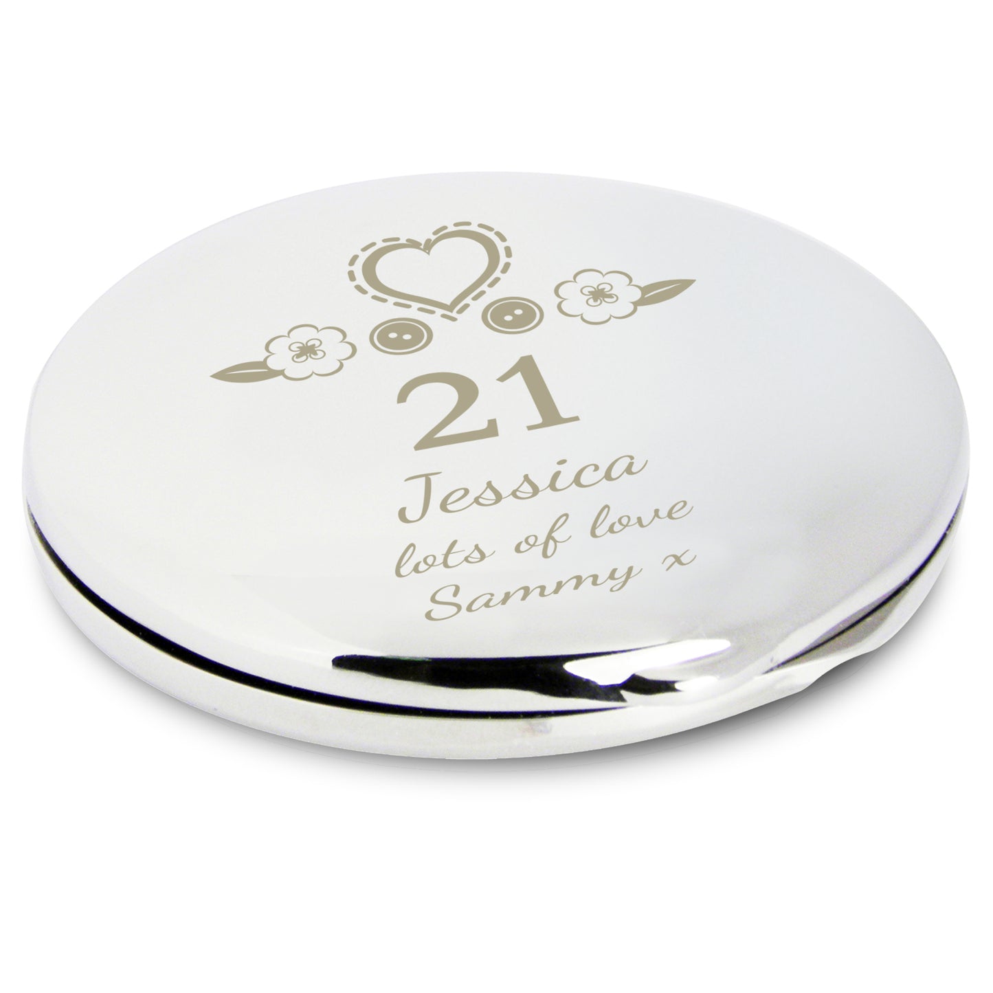 Personalised Birthday Craft Compact Mirror