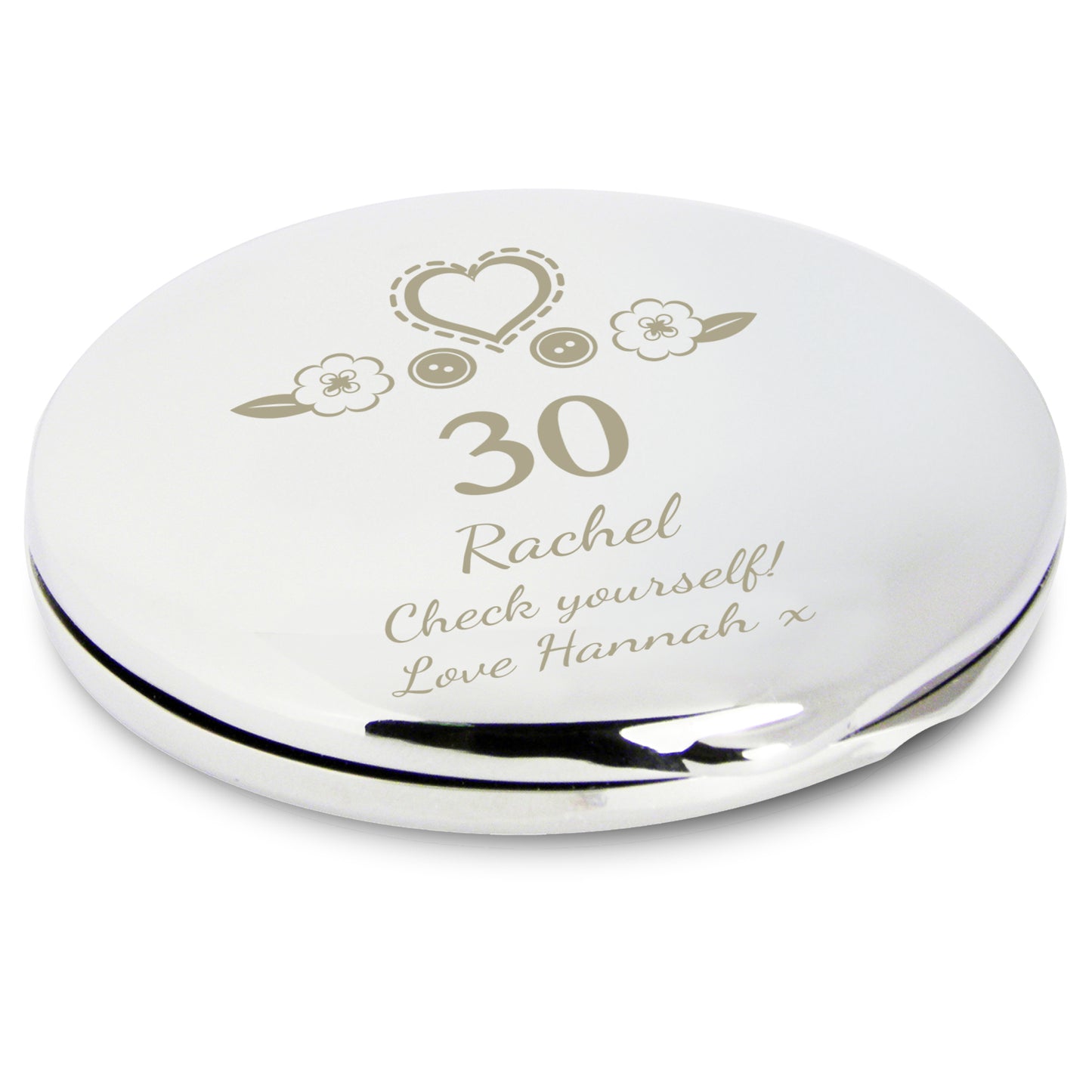 Personalised Birthday Craft Compact Mirror