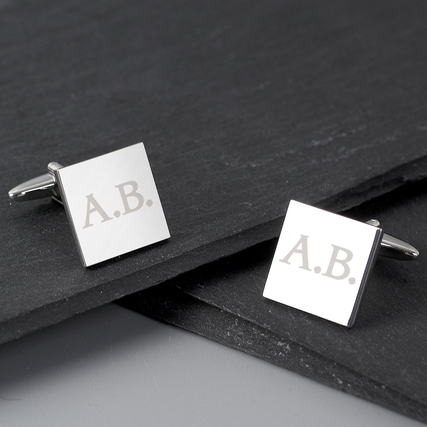 Personalised Initials Square Cufflinks