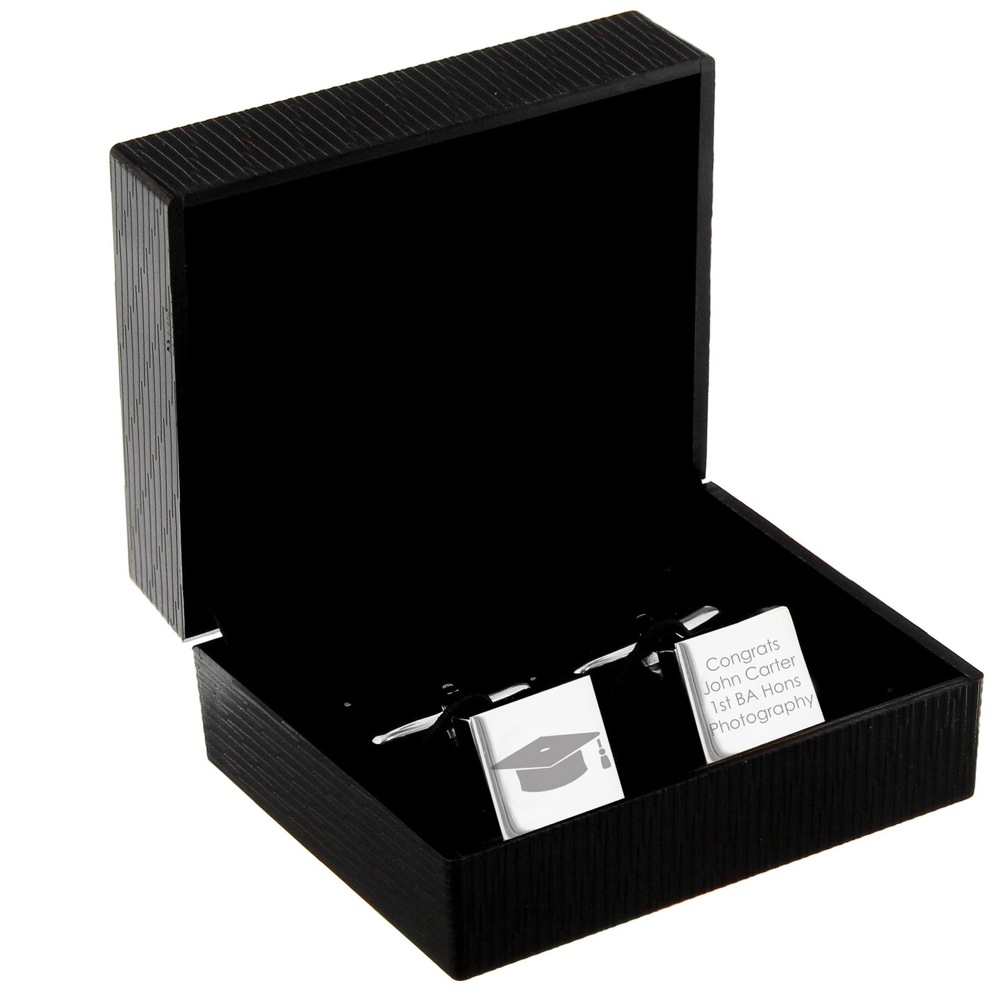 Personalised Graduation Square Cufflinks