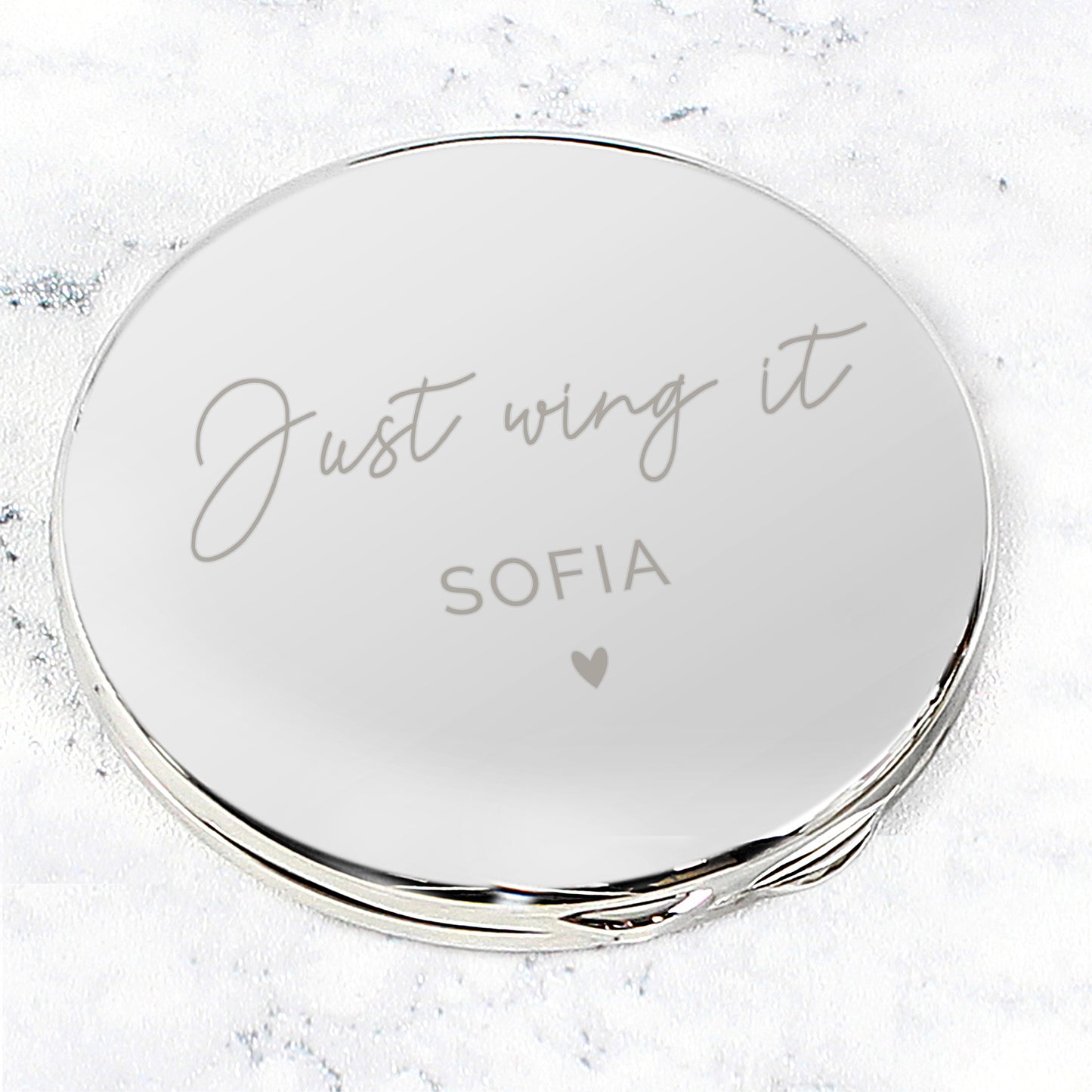 Personalised Beautiful Compact Mirror