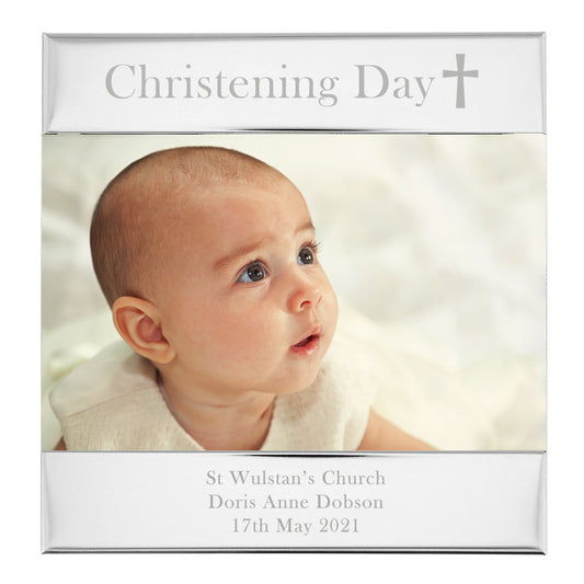 Personalised Christening Day 6x4 Photo Frame