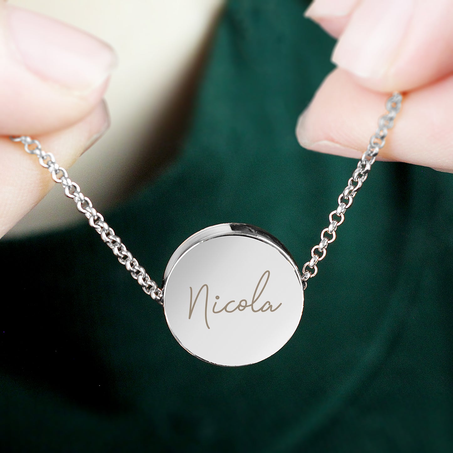 Personalised Graduation Sentiment Silver Tone Necklace and Box