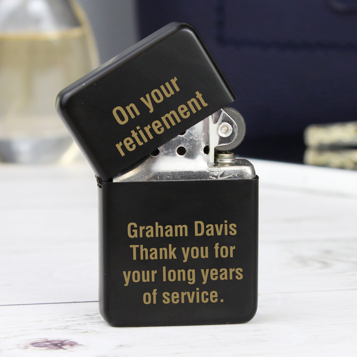 Personalised Black Lighter