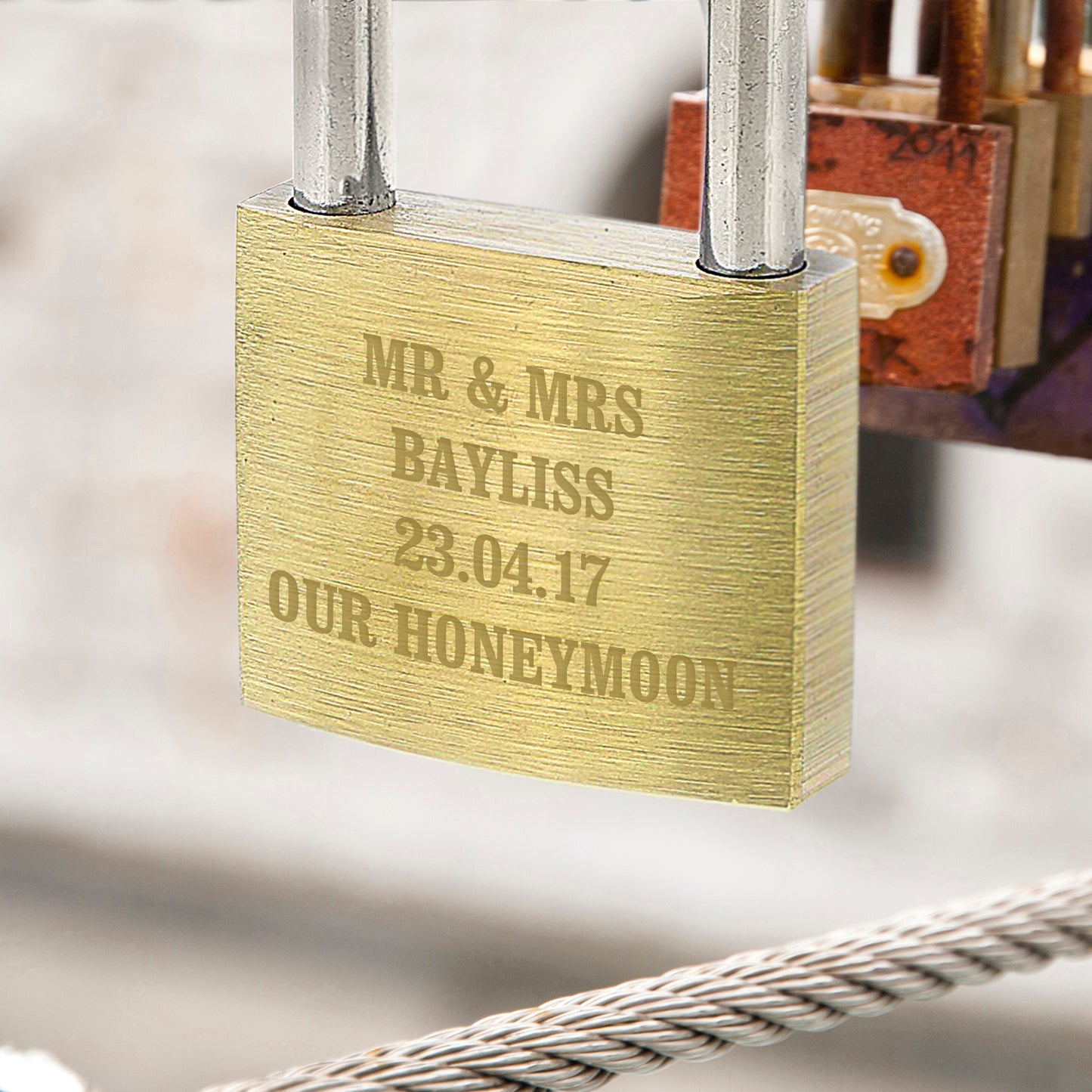 Personalised Any Message Padlock