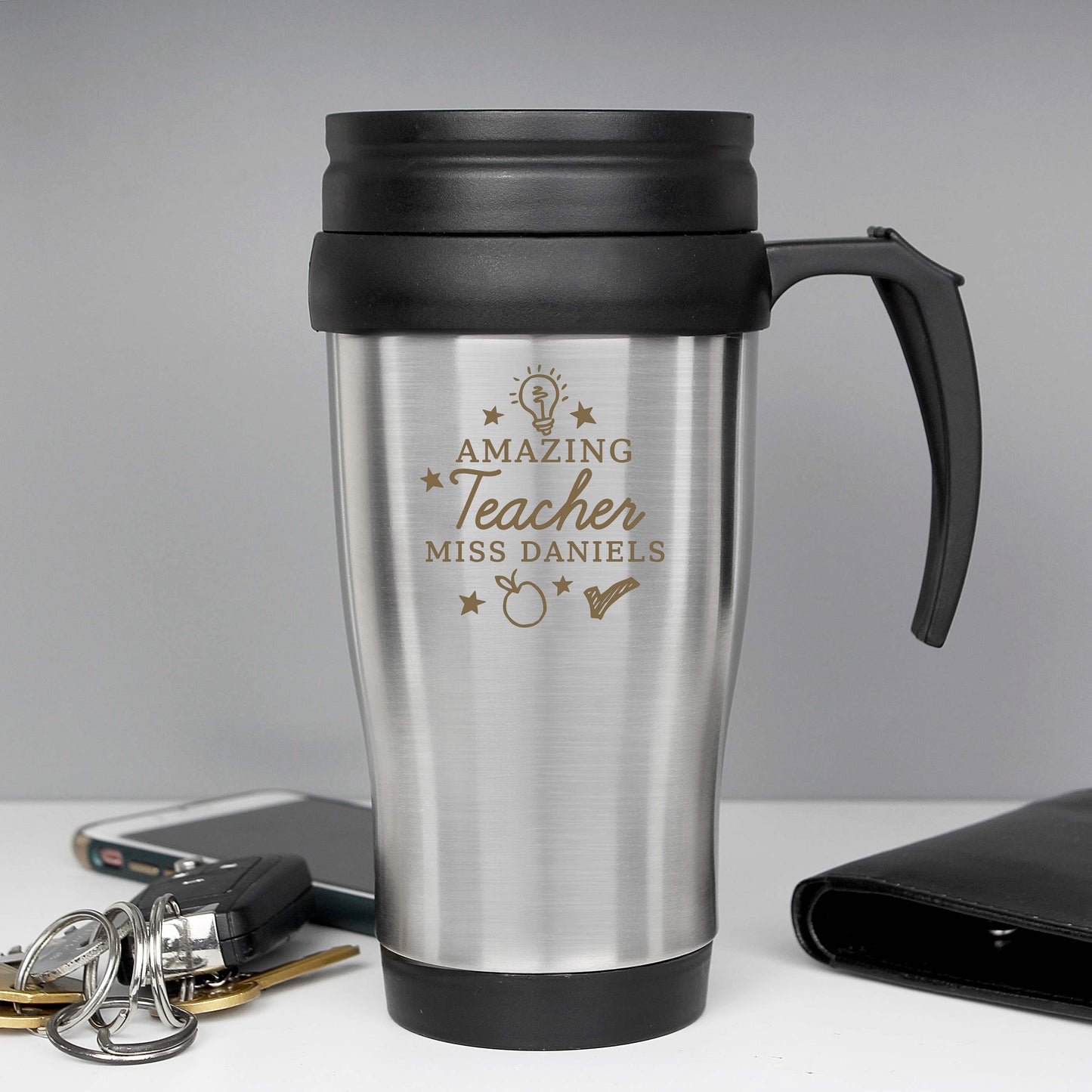 Personalised Amazing Teacher Travel Mug