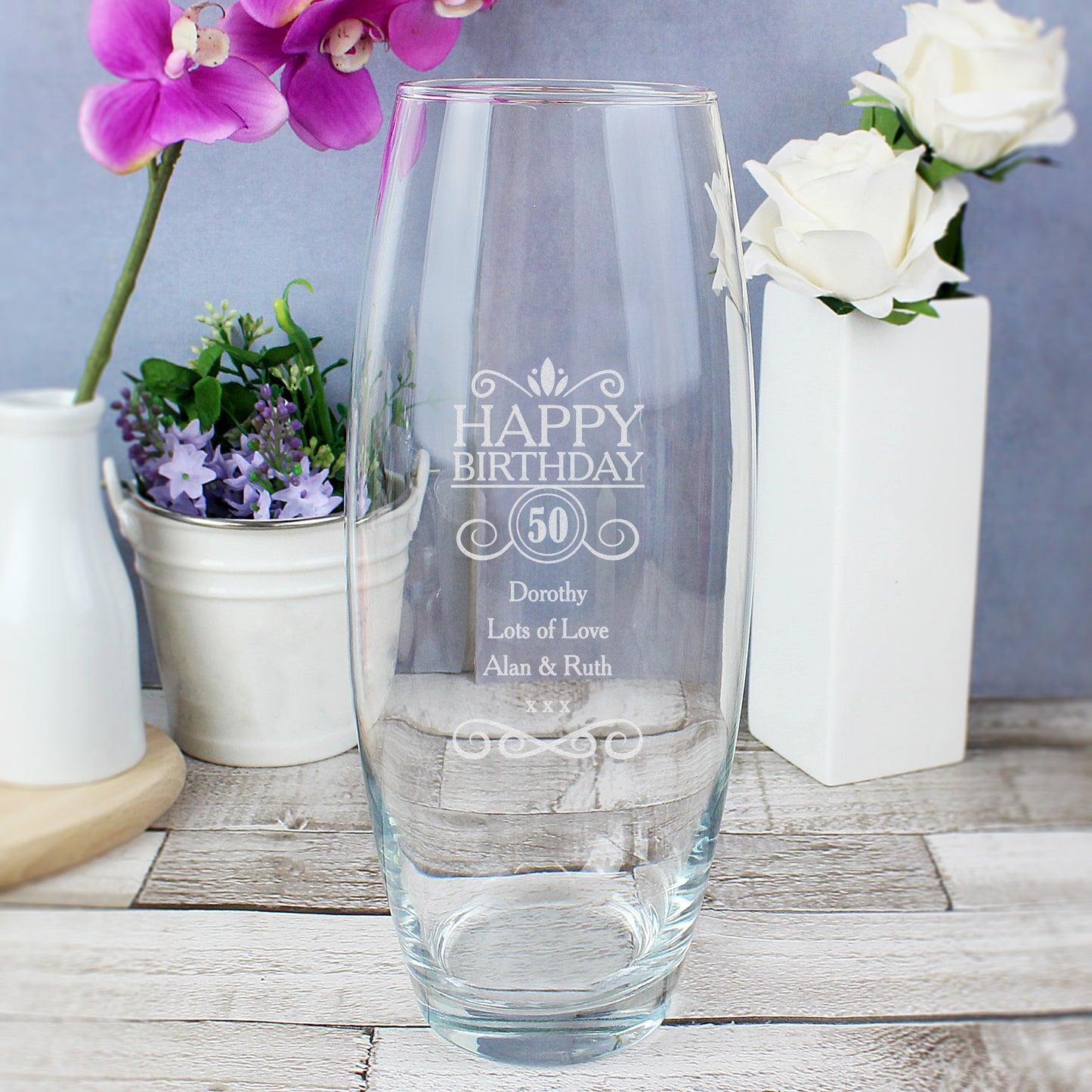 Personalised Birthday Bullet Vase