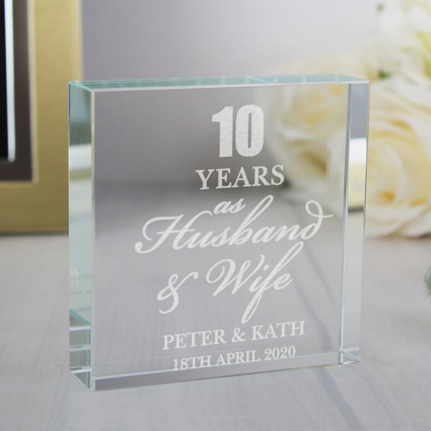 Personalised Anniversary Crystal Token