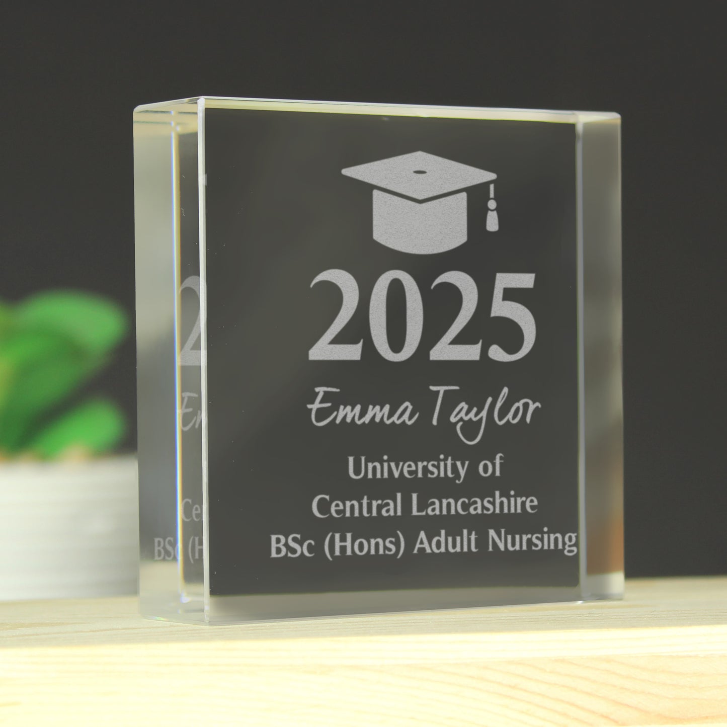 Personalised Graduation Crystal Token