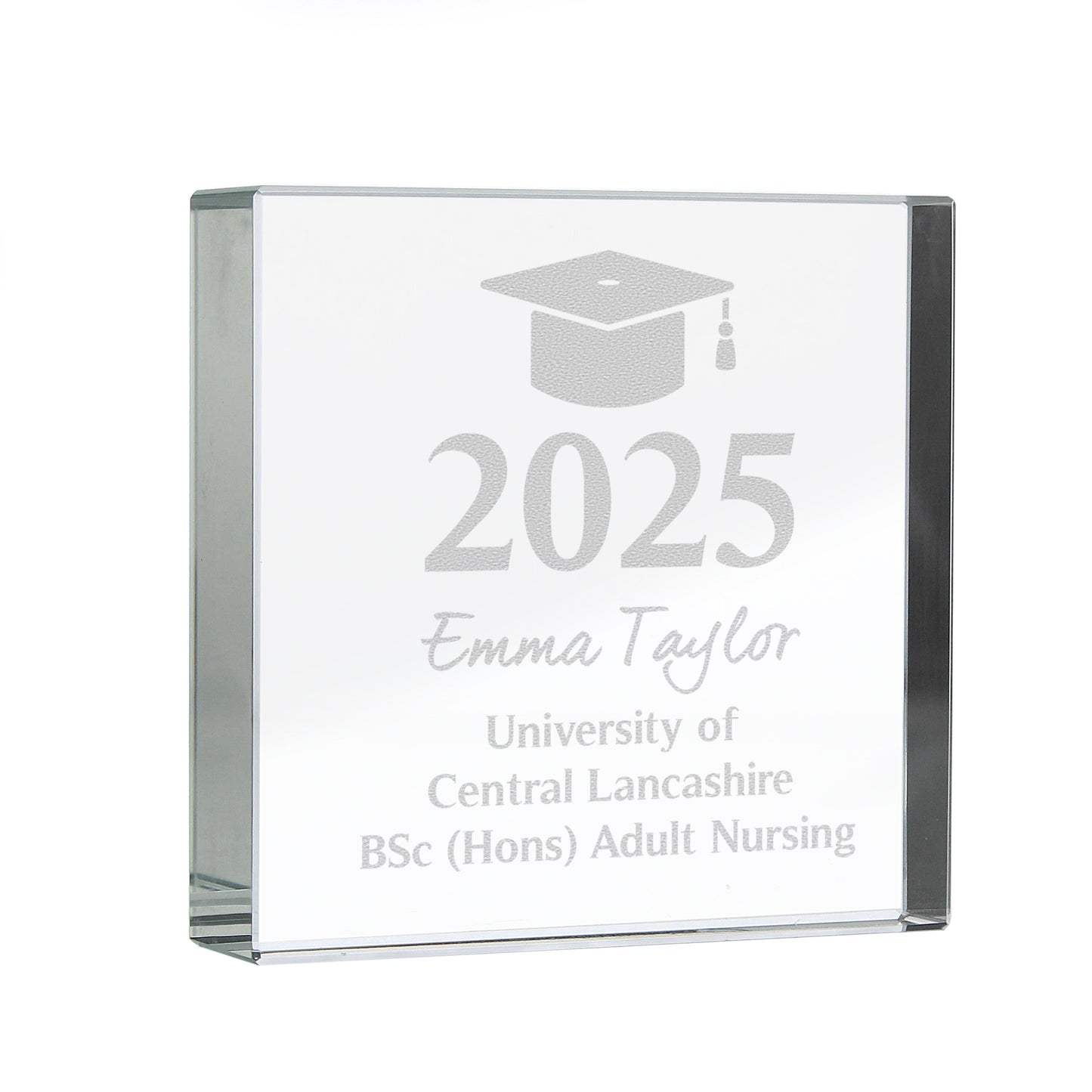 Personalised Graduation Crystal Token