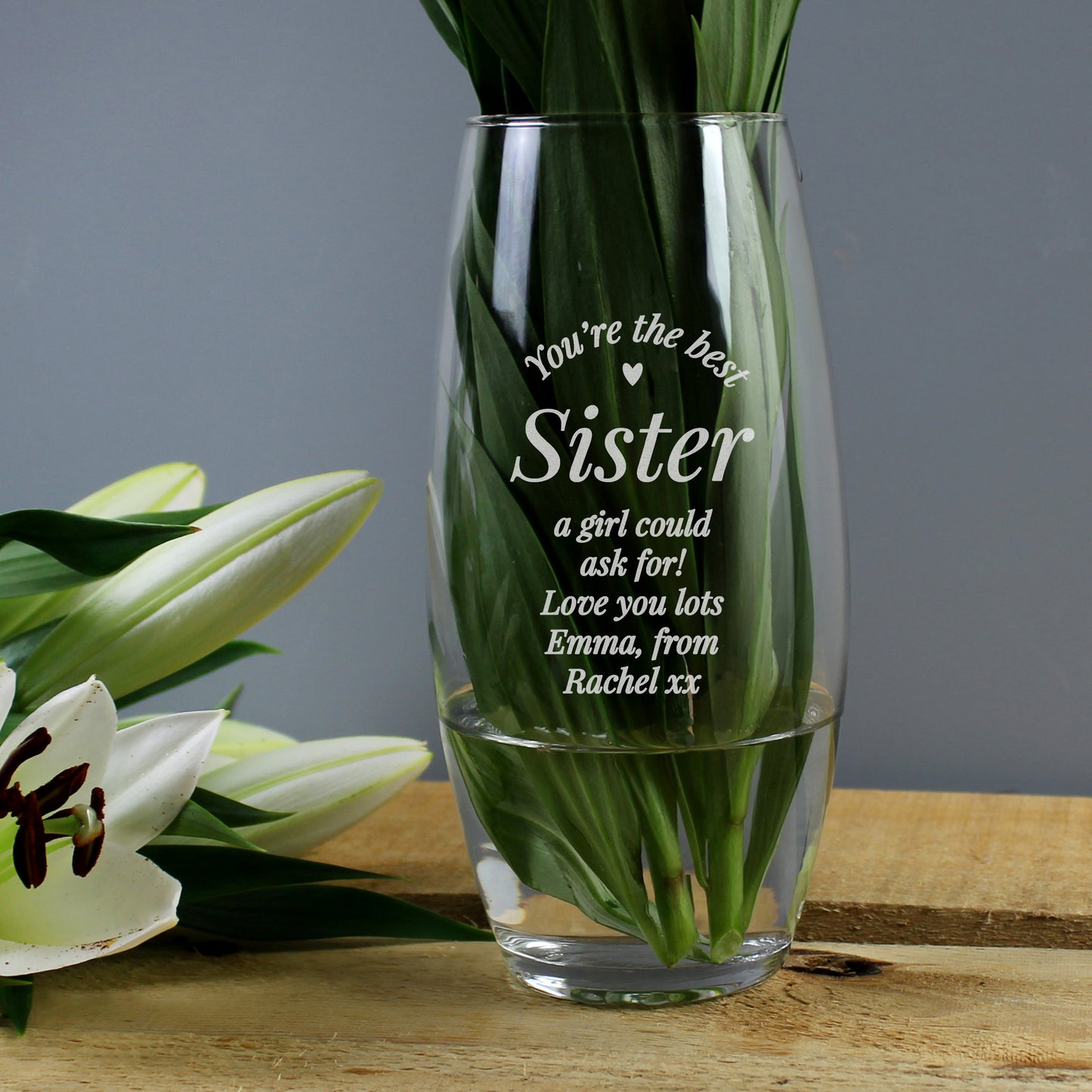 Personalised You Are The Best Bullet Vase