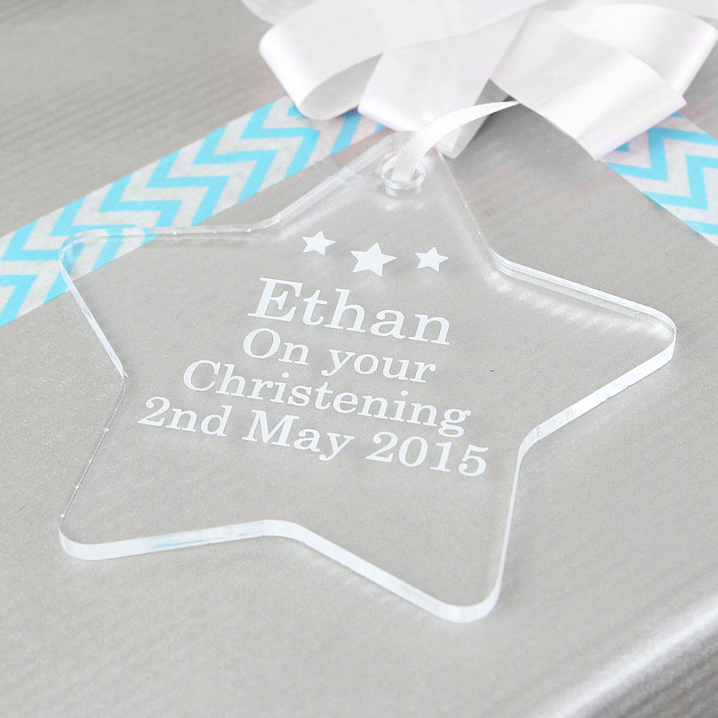 Personalised Acrylic Star Decoration