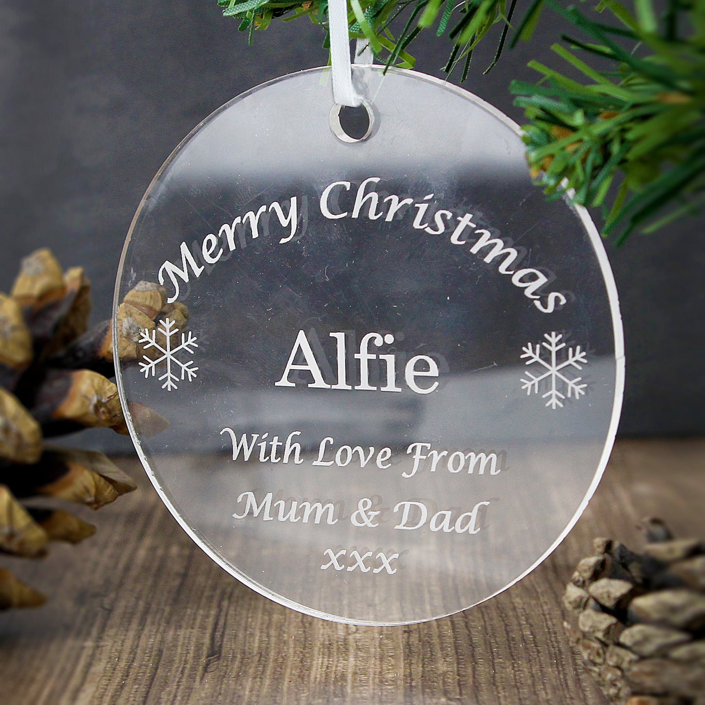 Personalised Acrylic Bauble Decoration