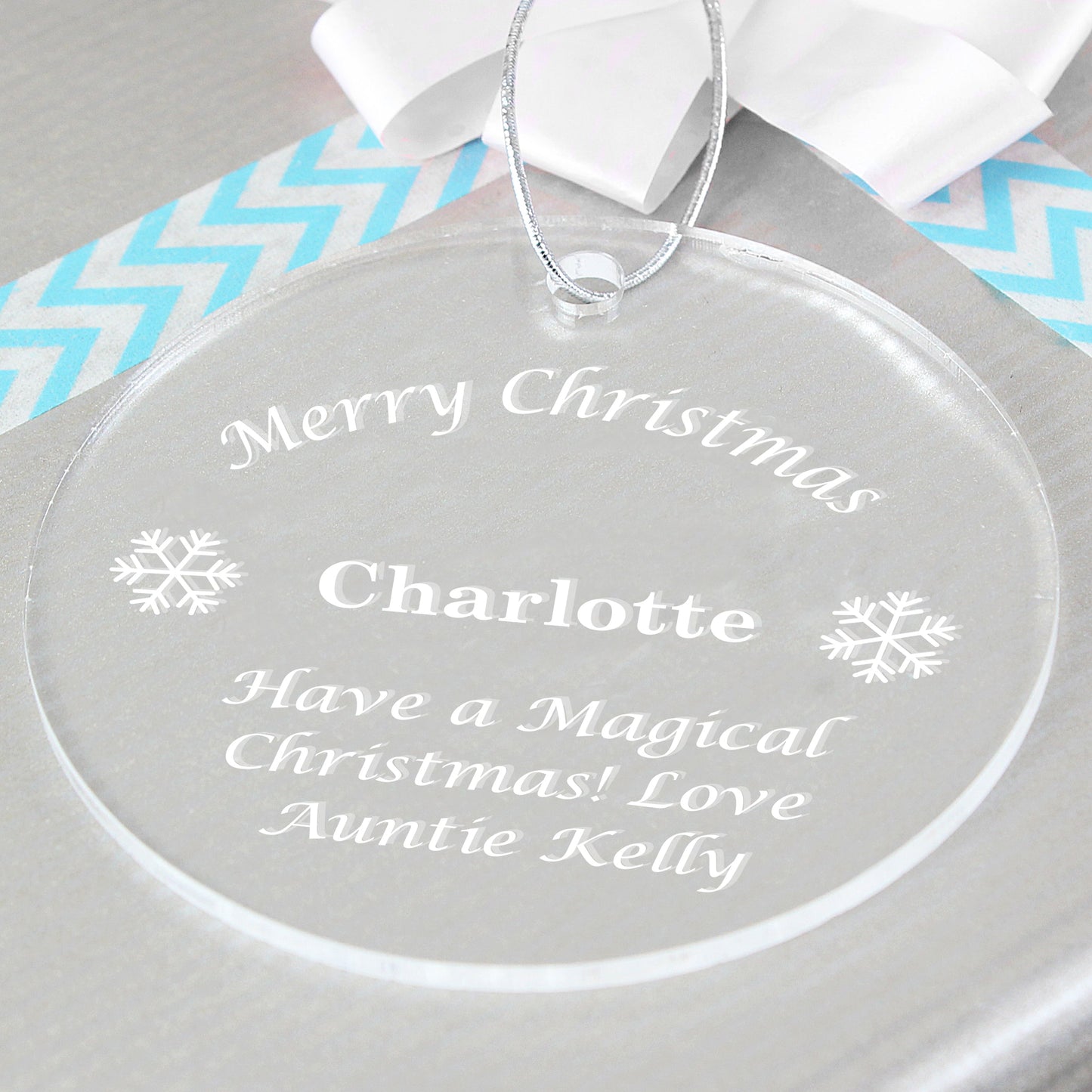 Personalised Acrylic Bauble Decoration