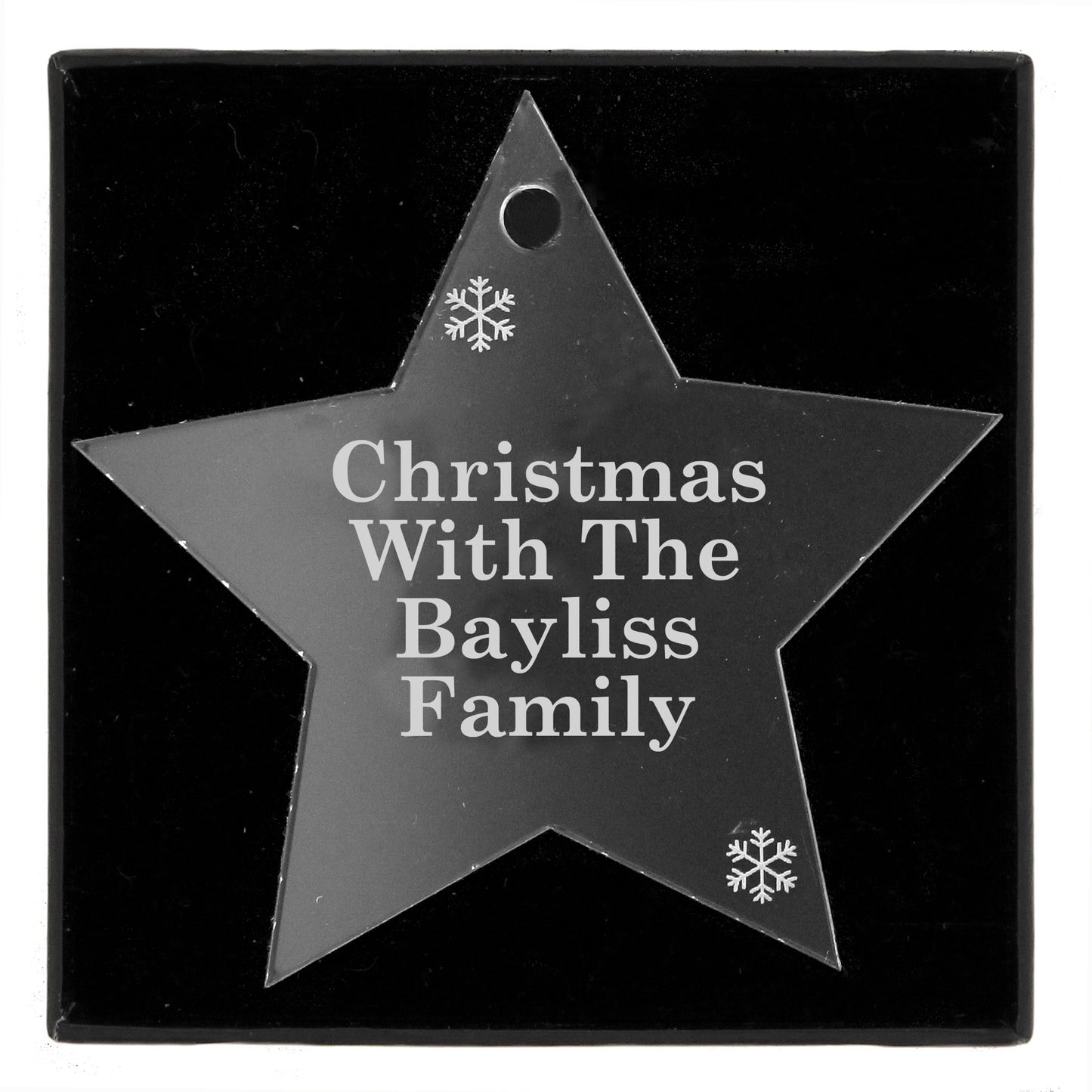 Personalised Acrylic Star Decoration