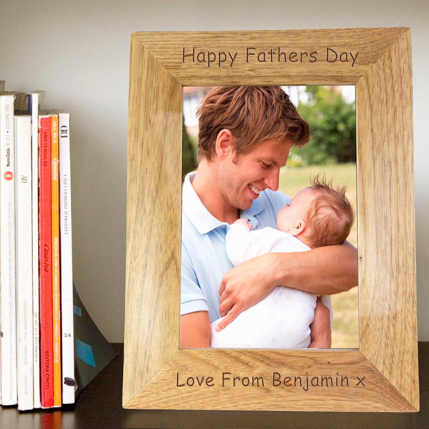 Personalised 5x7 Wooden Photo Frame