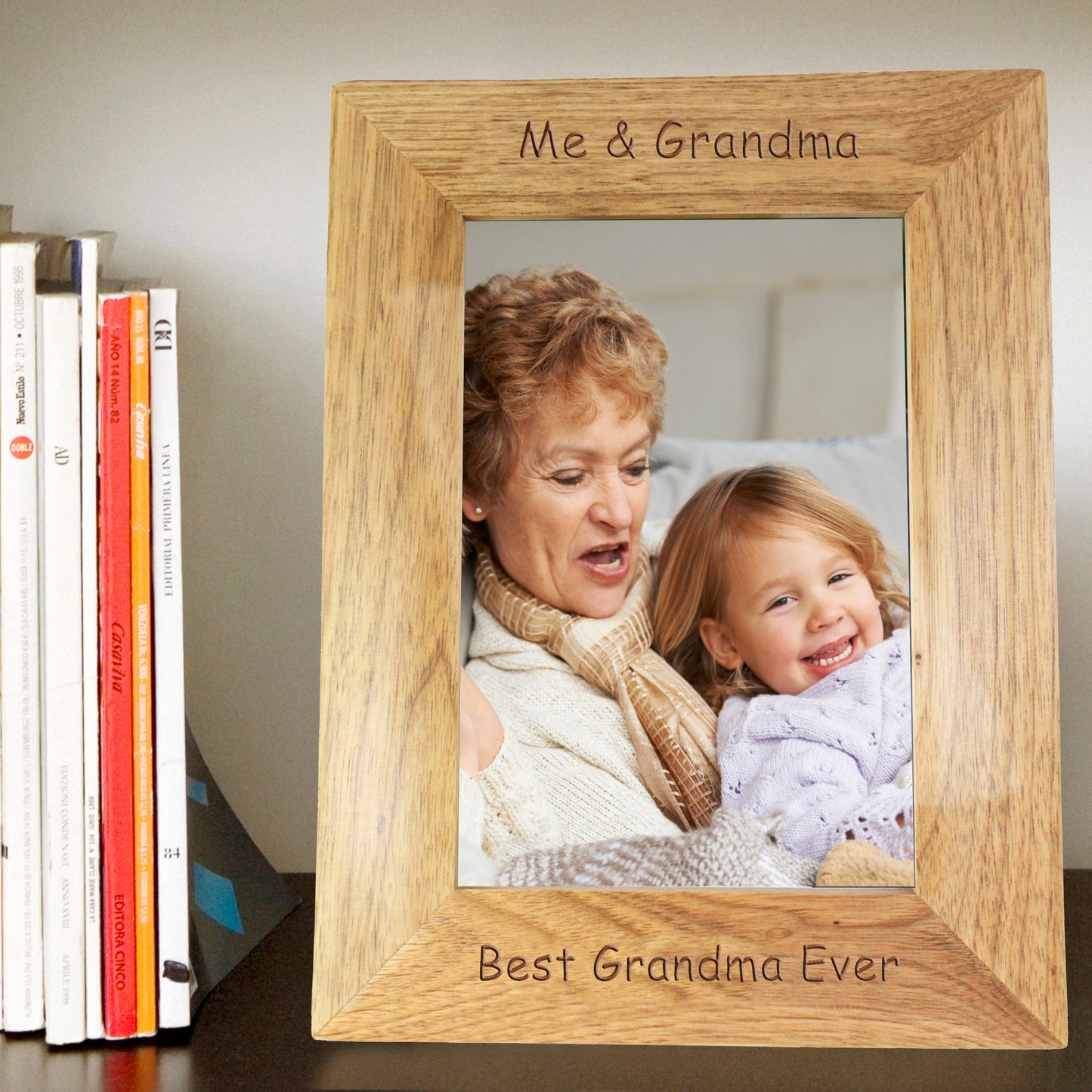 Personalised 5x7 Wooden Photo Frame