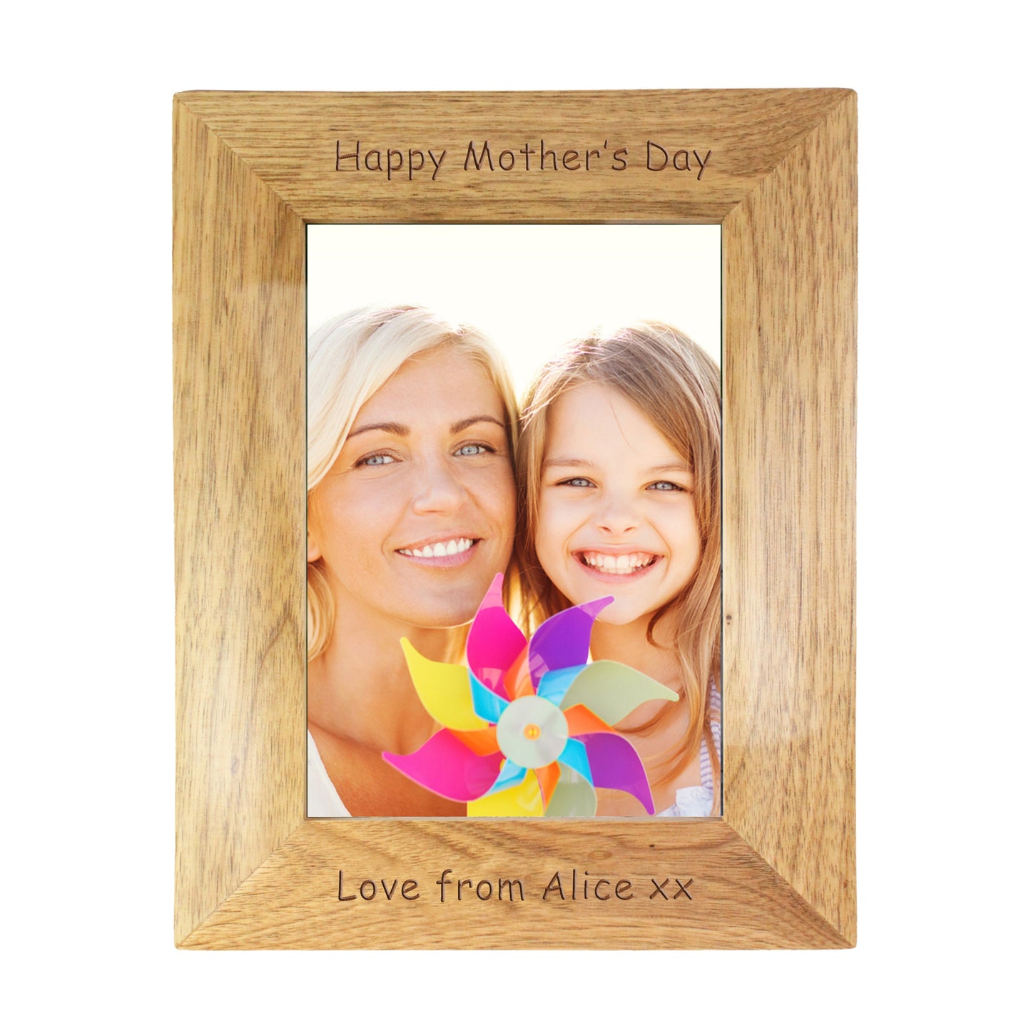 Personalised 5x7 Wooden Photo Frame