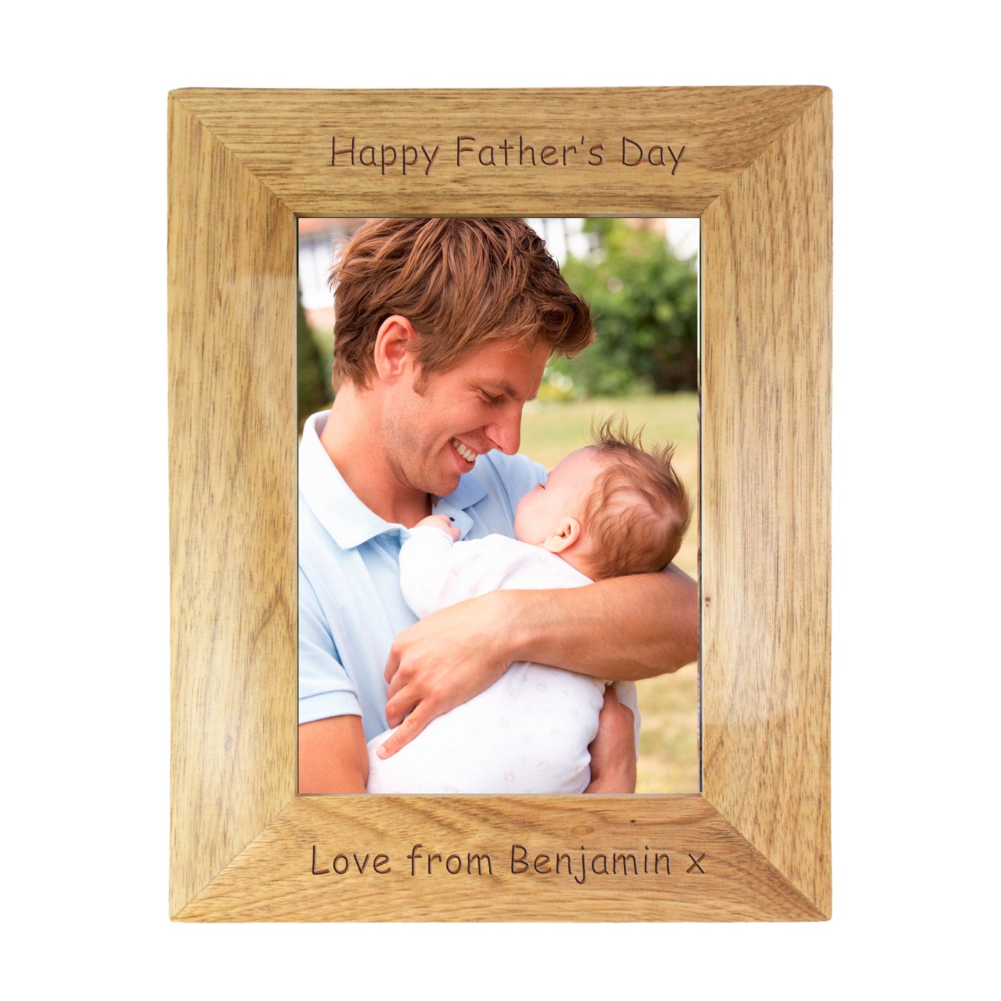 Personalised 5x7 Wooden Photo Frame