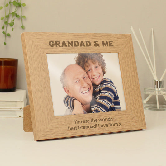 Personalised 5x7 Grandad & Me Photo Frame