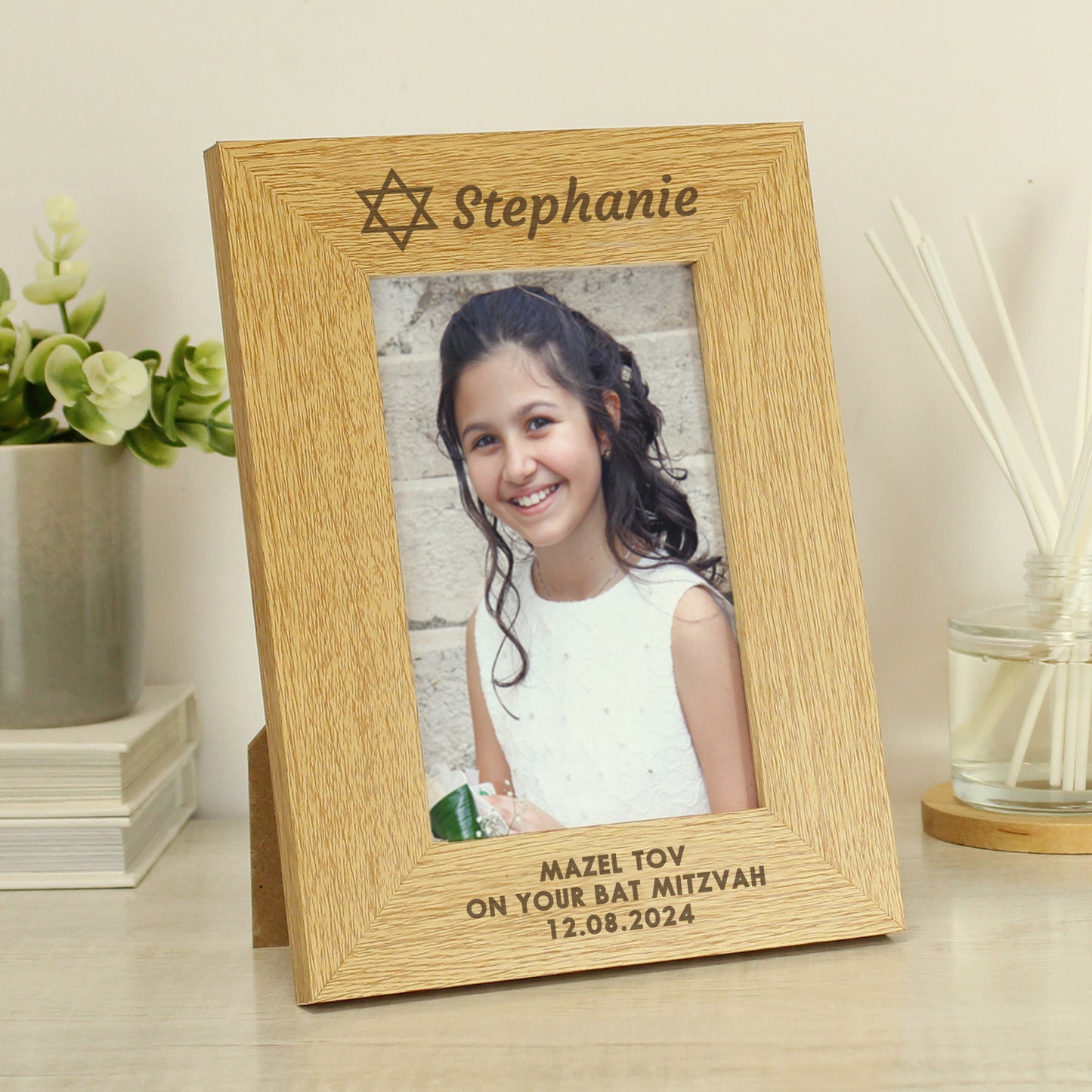 Personalised Bar and Bat Mitzvah 6x4 Portrait Frame