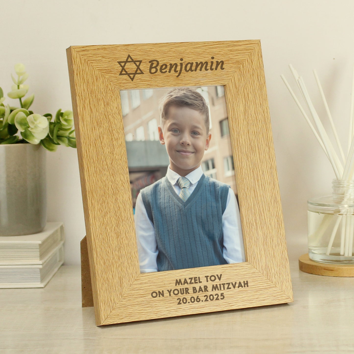 Personalised Bar and Bat Mitzvah 6x4 Portrait Frame