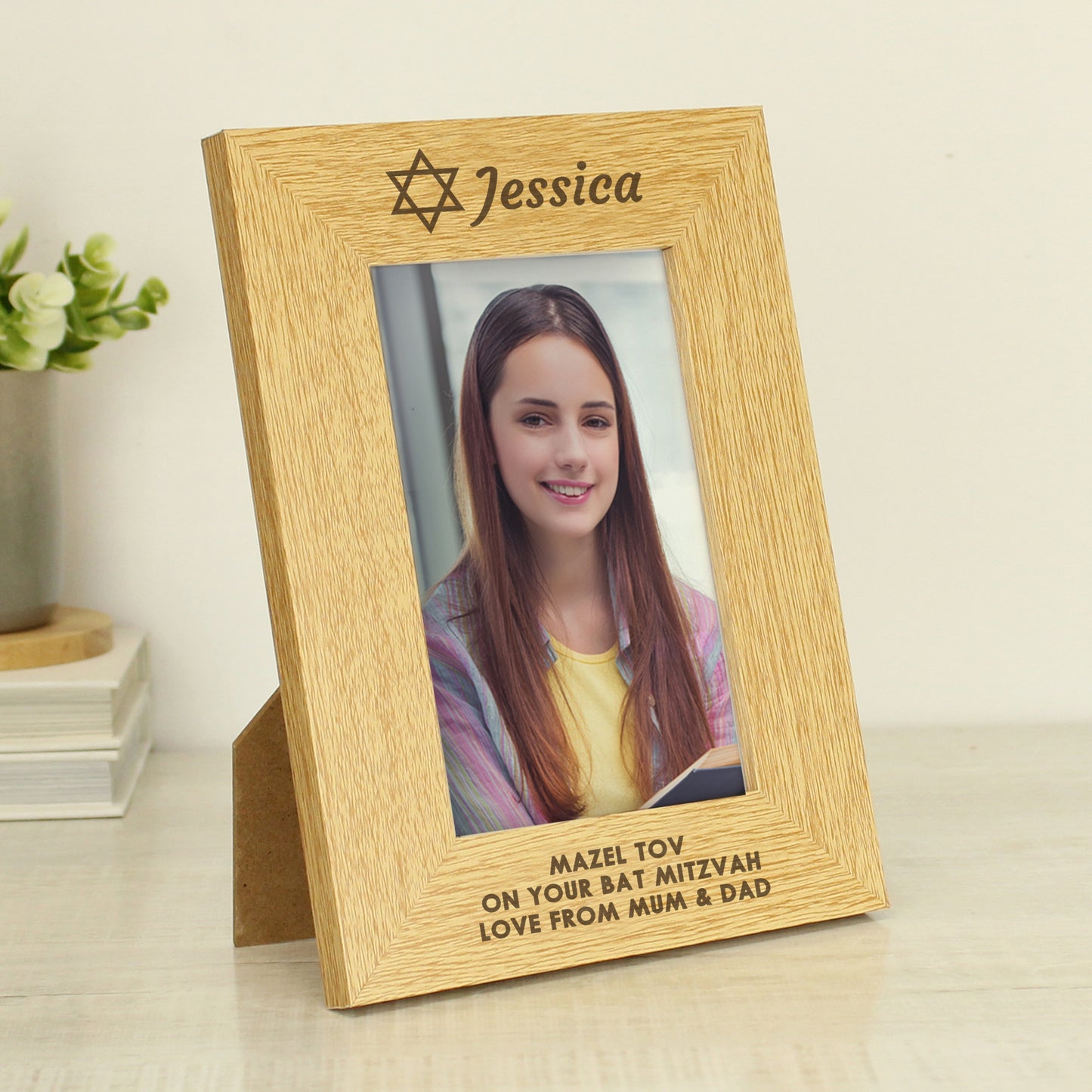 Personalised Bar and Bat Mitzvah 6x4 Portrait Frame