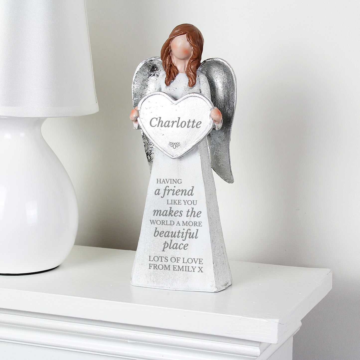 Personalised A Friend Like You Angel Ornament