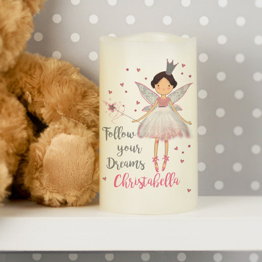 Personalised Fairy Princess Night Light LED  Candle