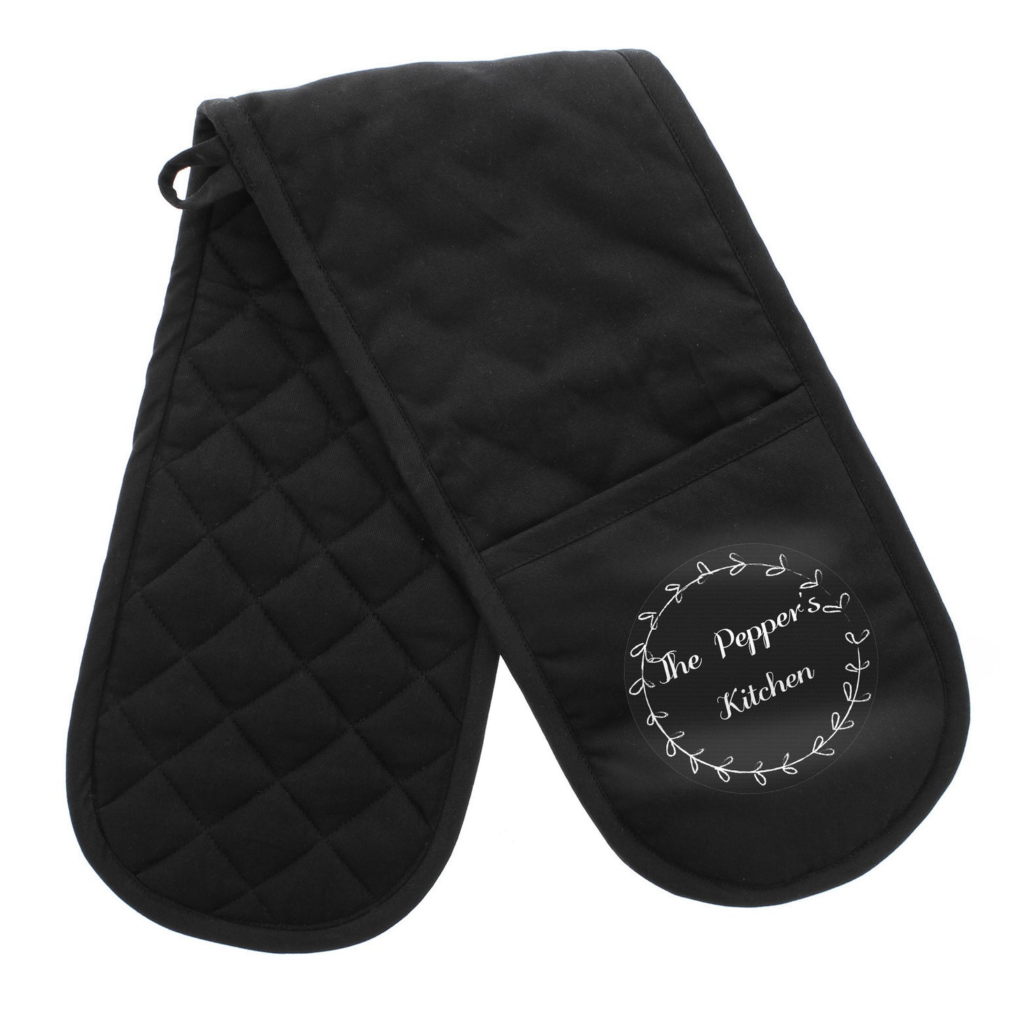 Personalised Wreath Oven Gloves