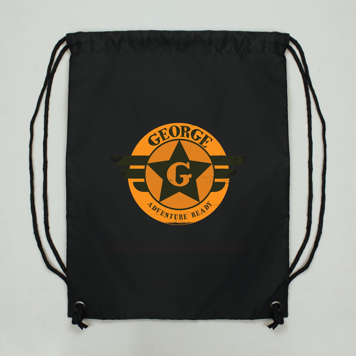 Personalised Badge Black Kit Bag