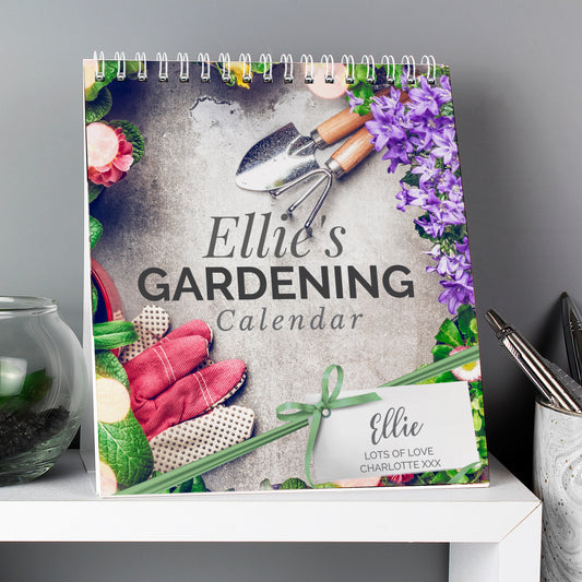 Personalised Gardening Desk Calendar