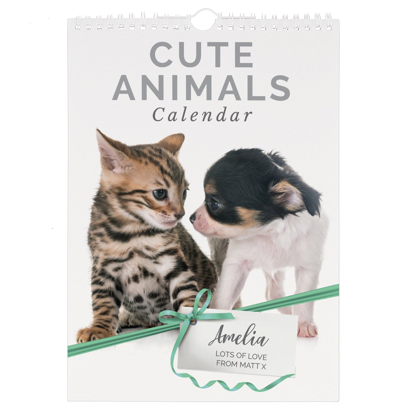 Personalised A4 Cute Animals Calendar