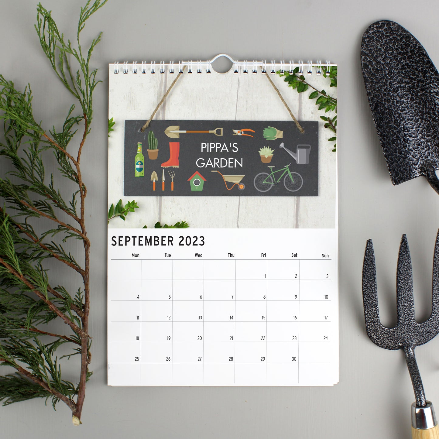 Personalised A4 Gardening Calendar