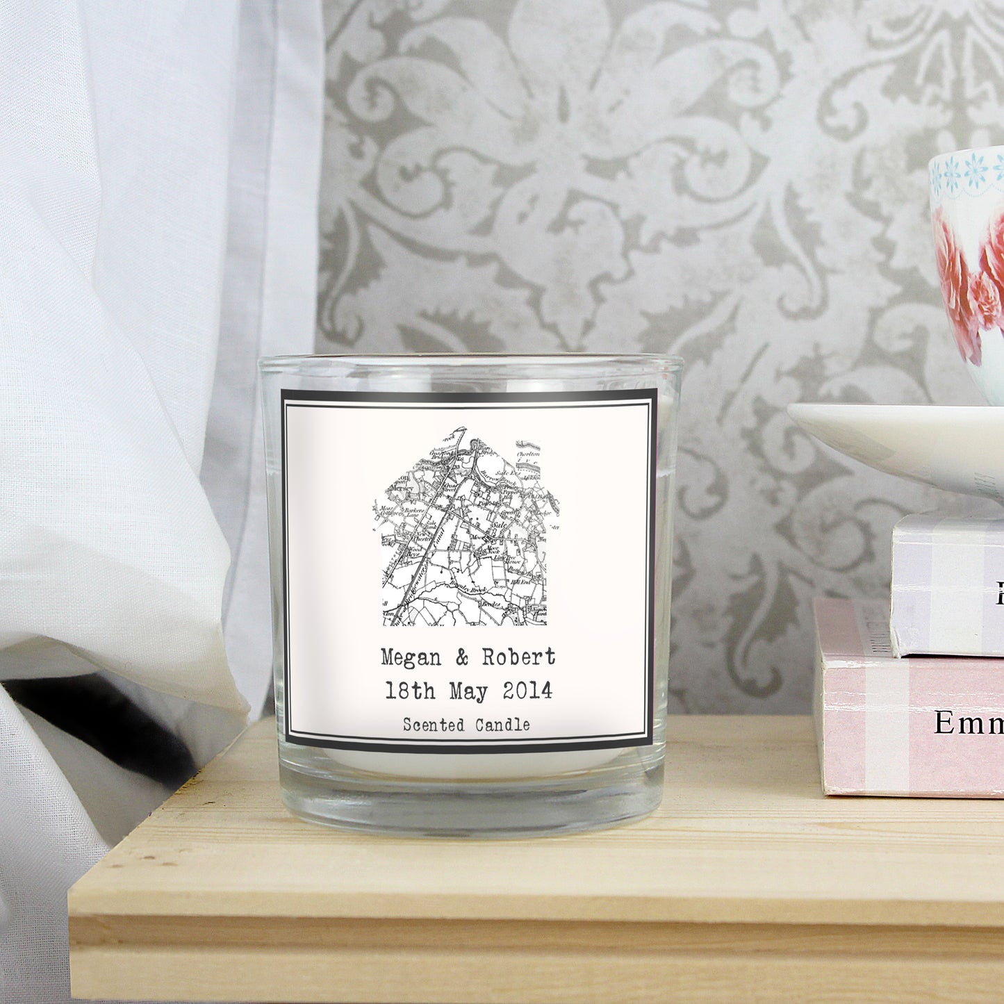 Personalised 1805 - 1874 Old Series Map Home Scented Jar Candle