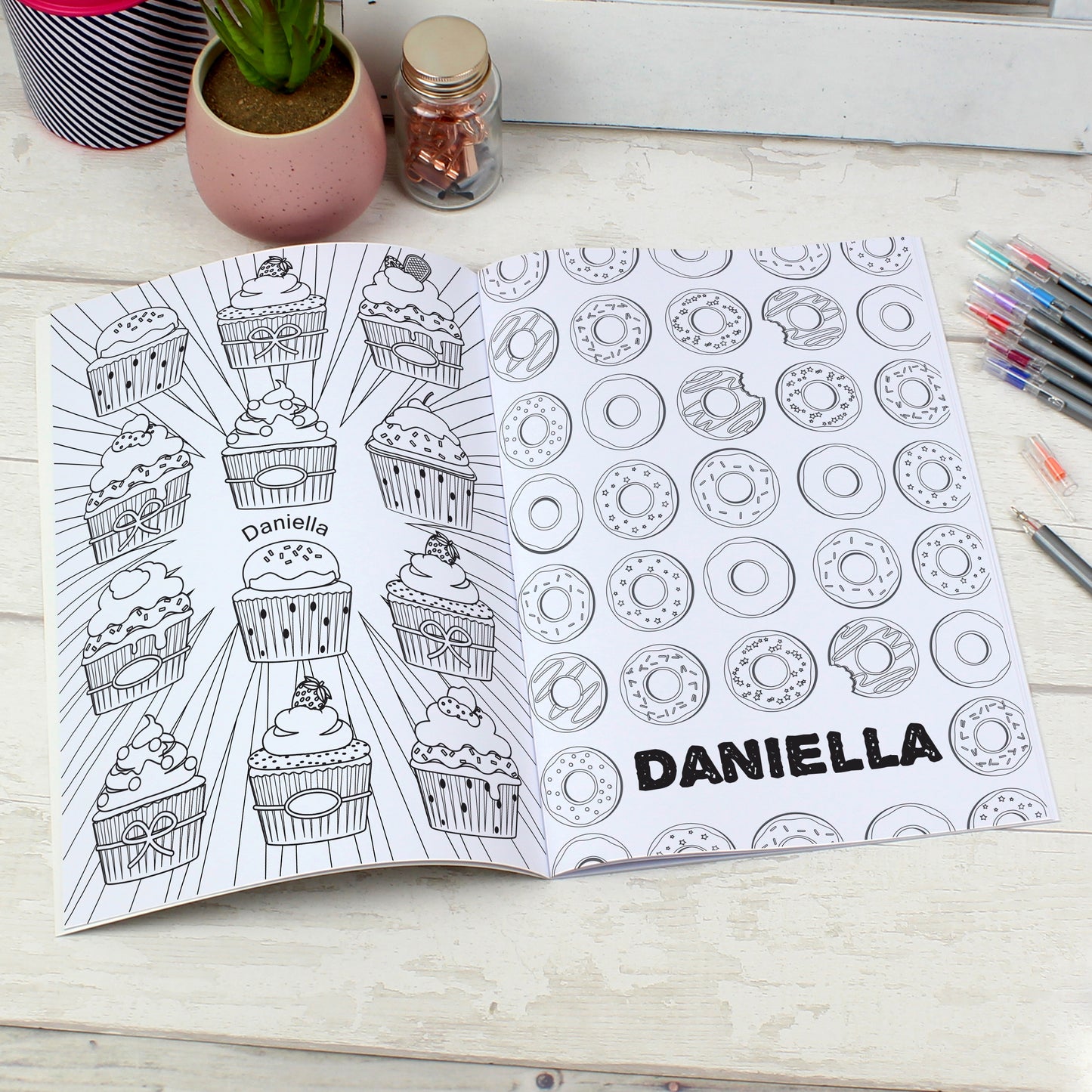 Personalised Baking Colouring Book