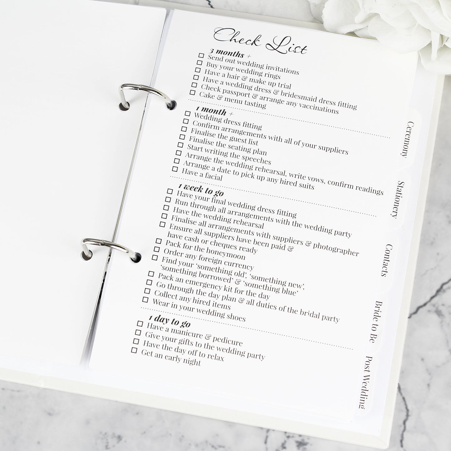 Personalised Floral Watercolour Wedding Planner