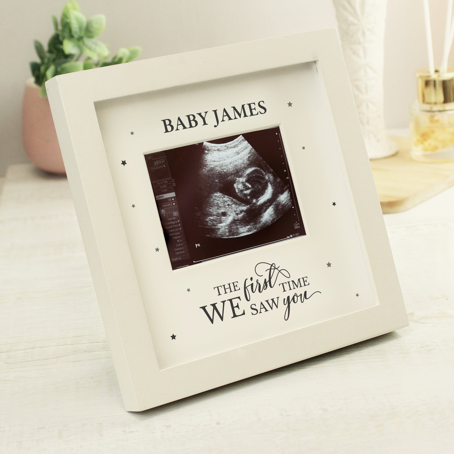 Personalised All Things Grow Baby Scan Frame