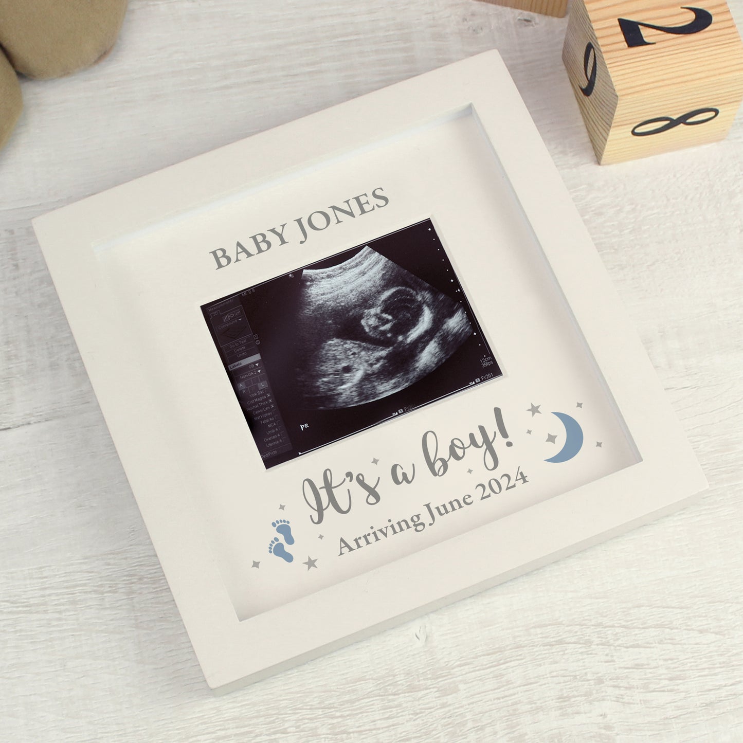 Personalised 'It's A Boy' Baby Scan Frame