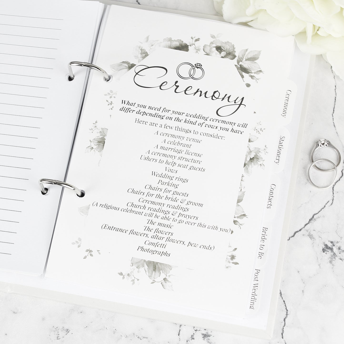 Personalised Botanical Wedding Planner