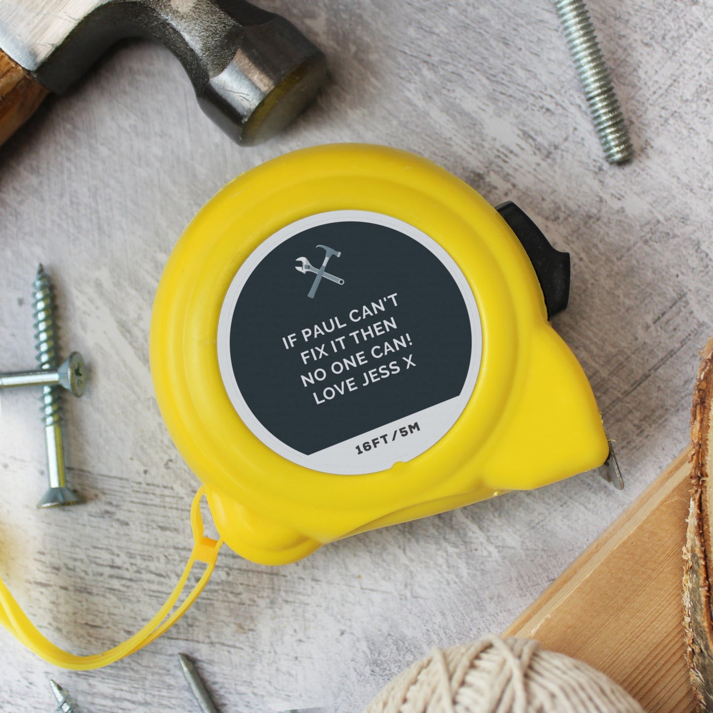 Personalised Tools Tape Measure