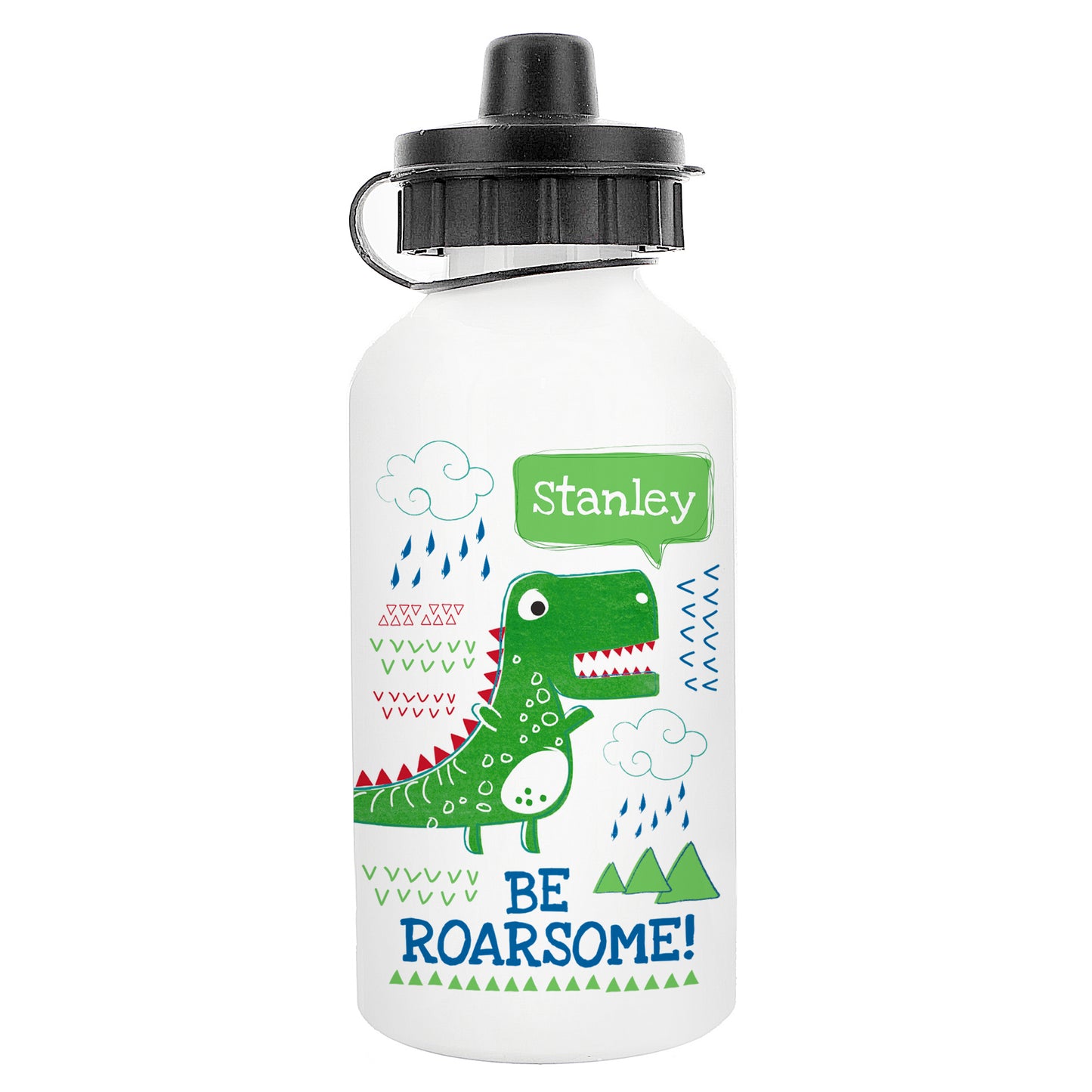 Personalised 'Be Roarsome' Dinosaur Drinks Bottle