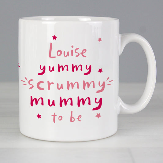 Personalised Yummy Scrummy Mummy To Be Mug