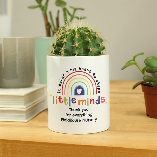 Personalised Shape Little Minds Ceramic Storage Pot