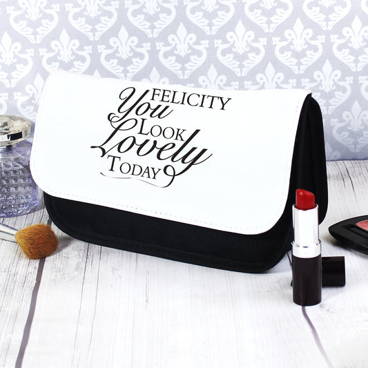 Personalised Look Lovely Make Up Bag