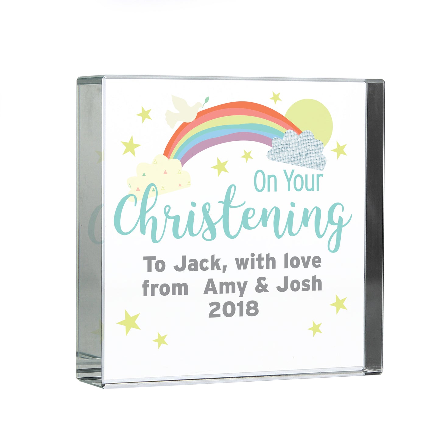 Personalised On Your Christening Crystal Token