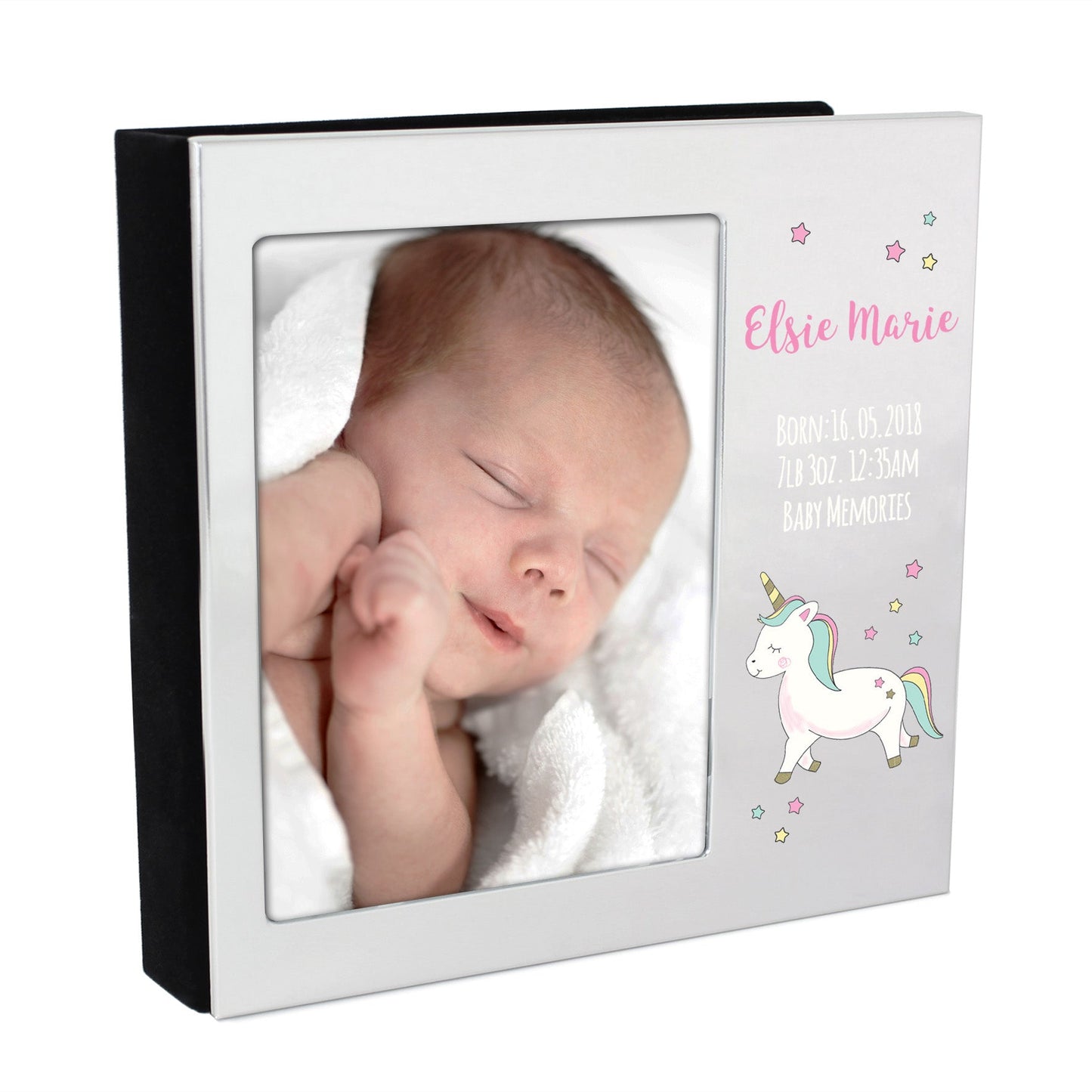 Personalised Baby Unicorn 6x4 Photo Frame Album